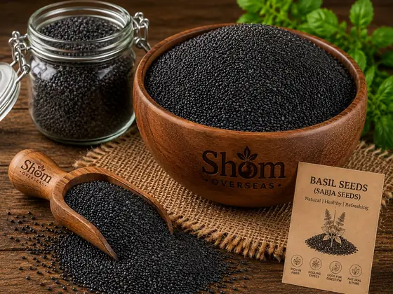 Basil Seeds (Sabja) &ndash; bulk supply, sortex graded