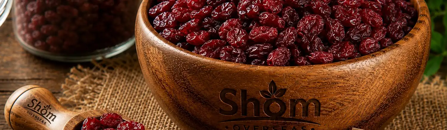 Cranberries supplied in bulk by Shom Overseas LLP