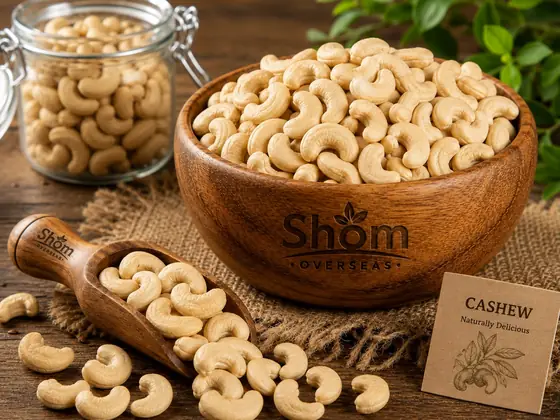 Cashew – bulk supply from Shom Overseas LLP, India