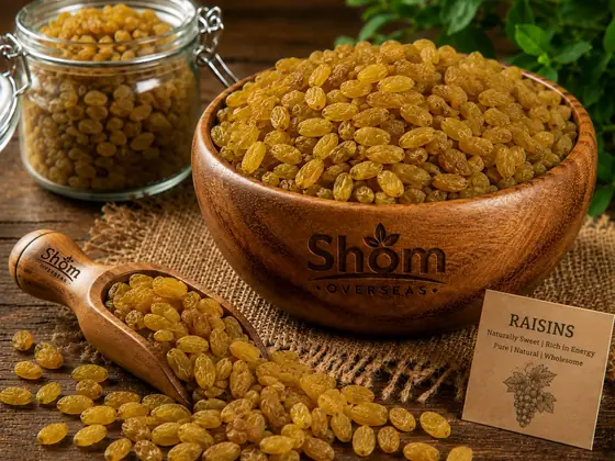 Raisins – bulk supply from Shom Overseas LLP, India